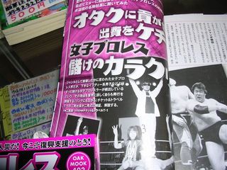 プロレス復興支援 二見記事の見出し
